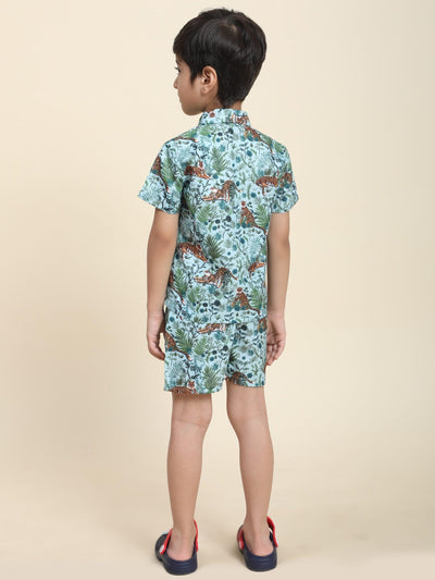 Tiger Print Vestiario's Blend Linen Co-ords - Funny Bones Clothings
