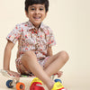 Red Car Print Vestiario's Blend Linen Co-ords - Funny Bones Clothings