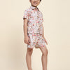 Red Car Print Vestiario's Blend Linen Co-ords - Funny Bones Clothings