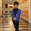 Planet Printed Pure Linen Blazer Set - Funny Bones Clothings