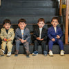 Korean Themed Multi Pocket Causual Blazer Set ( Royal Blue ) - Funny Bones Clothings