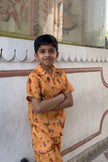 Jungle Jamboree Boys Co-ord Set | Pure Linen - Funny Bones Clothings