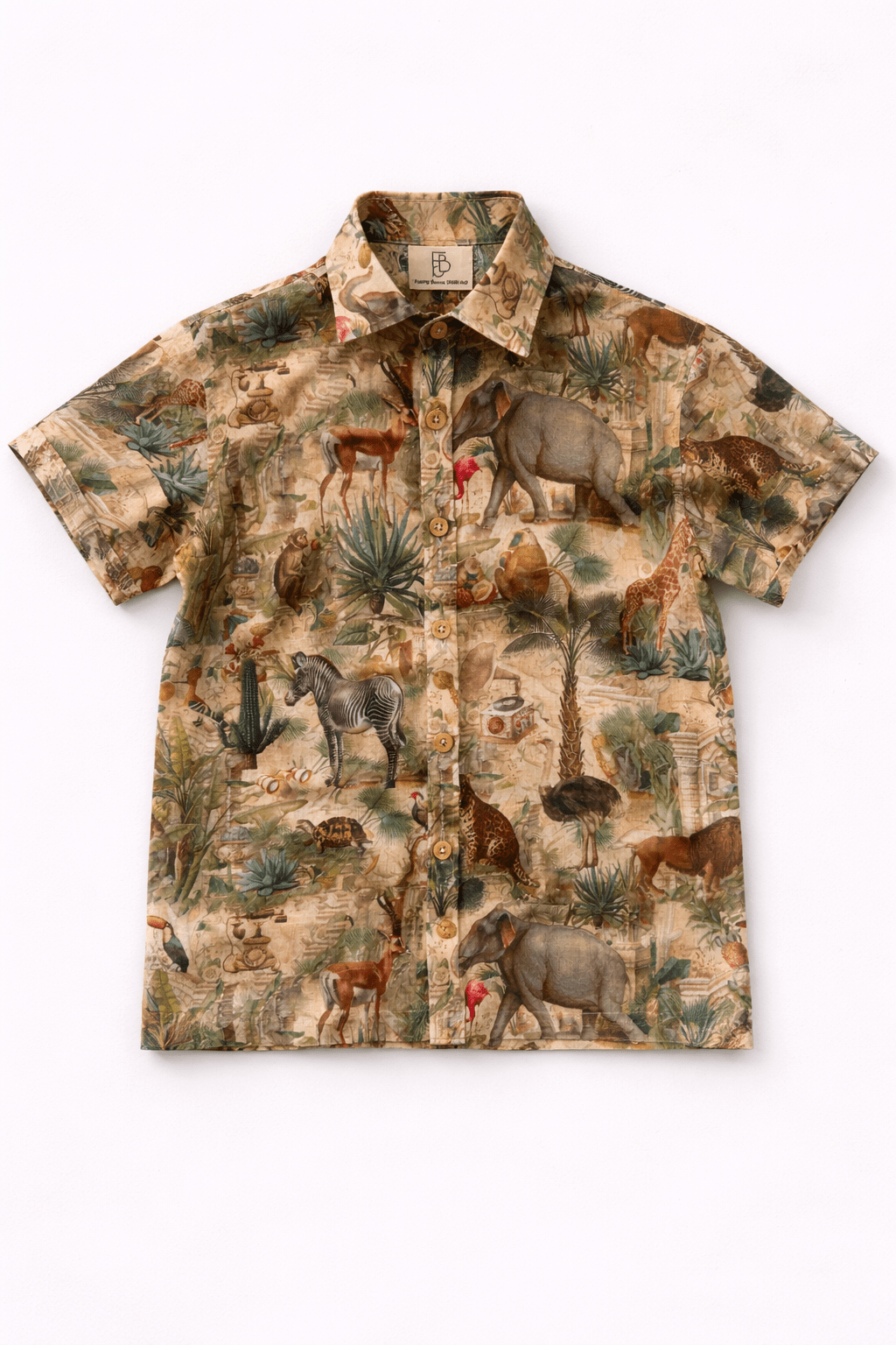 Jungle Odyssey Print Premium Linen Coord Set - Funny Bones Clothings