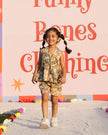 Jungle Odyssey Print Premium Linen Top & Shorts - Funny Bones Clothings