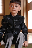 Kings of Prowls Themed Embriodered Bandgala Jodhpuri Blazer Set - Funny Bones Clothings