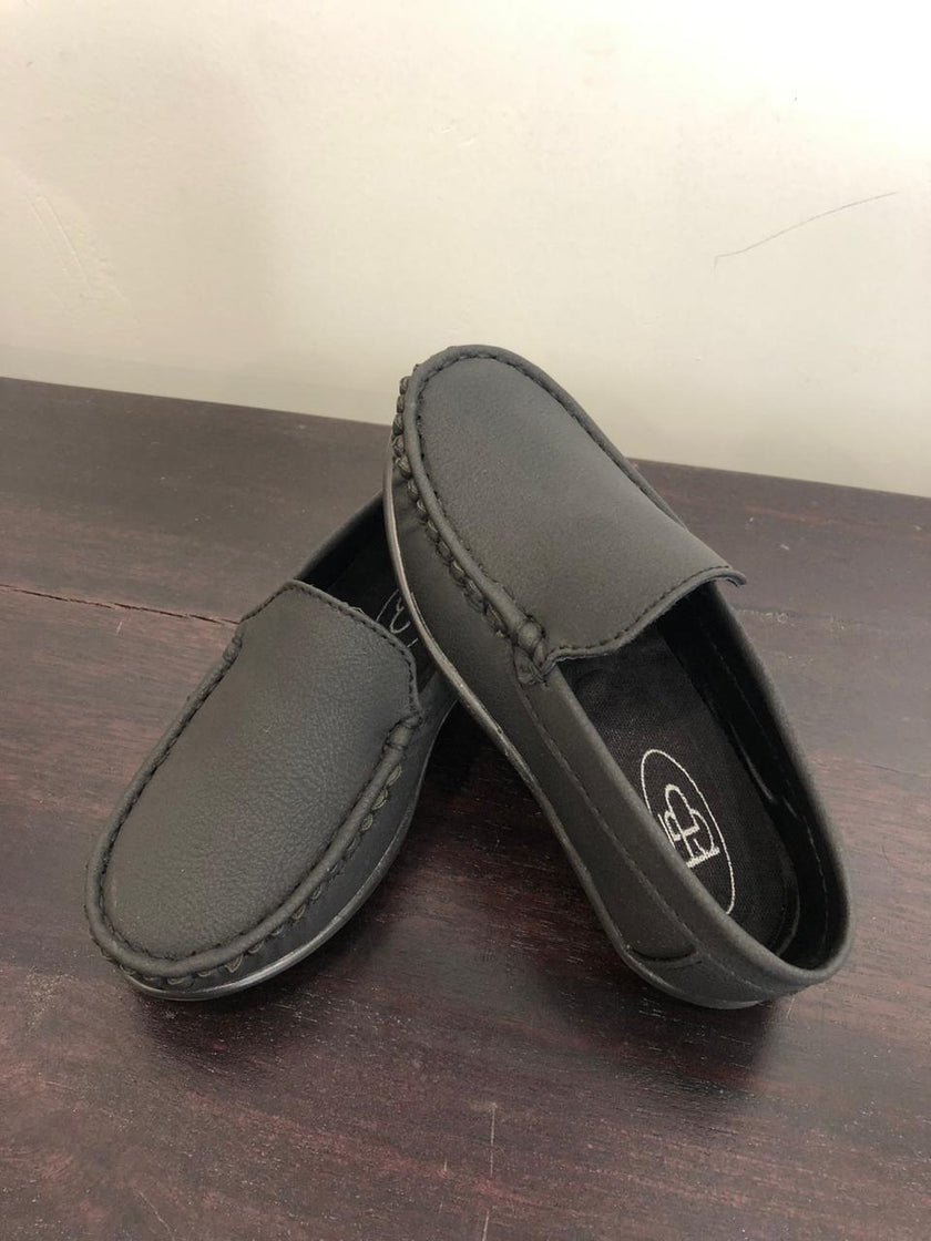 Leather Loafers - Black Colour - Funny Bones Clothings