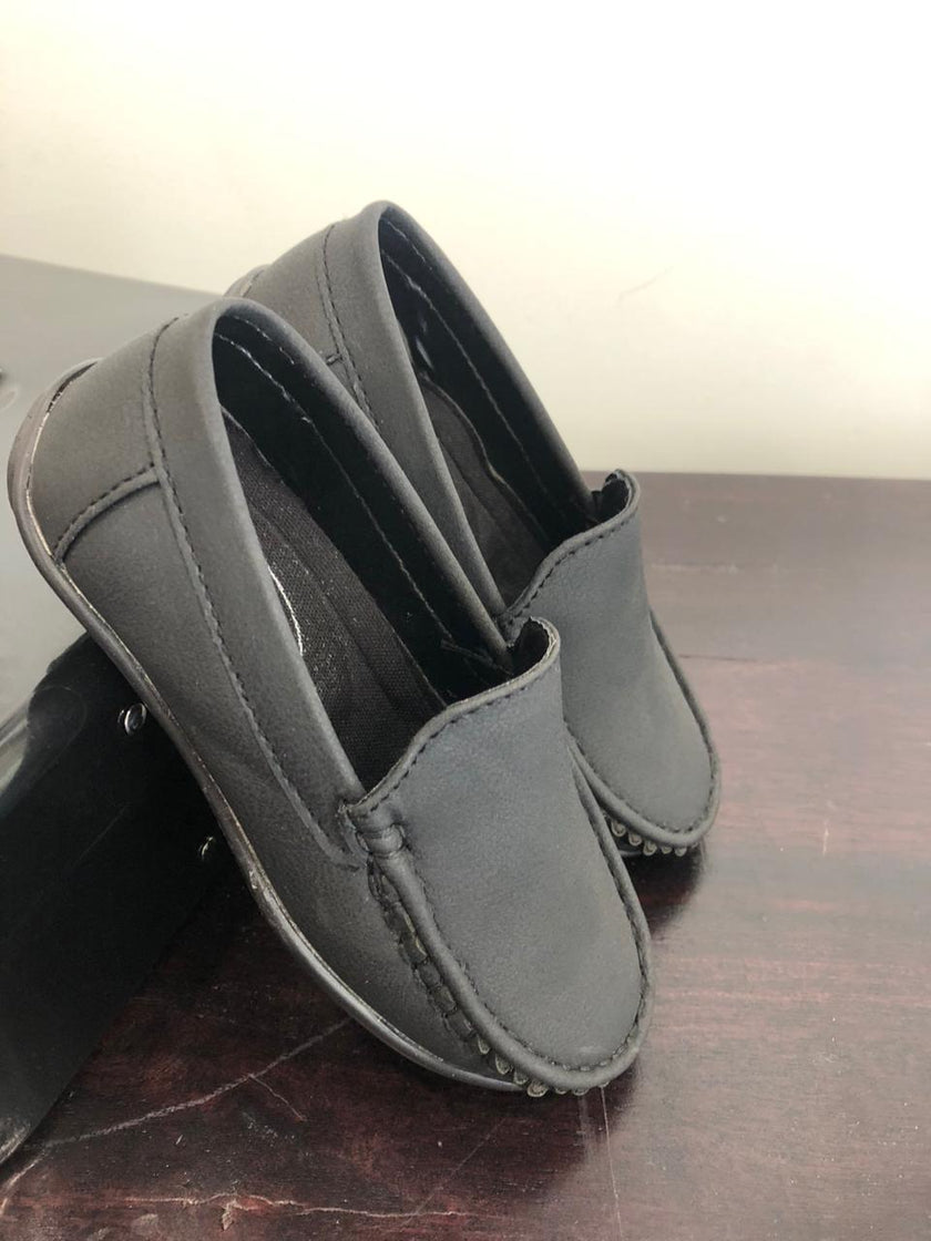Leather Loafers - Black Colour - Funny Bones Clothings