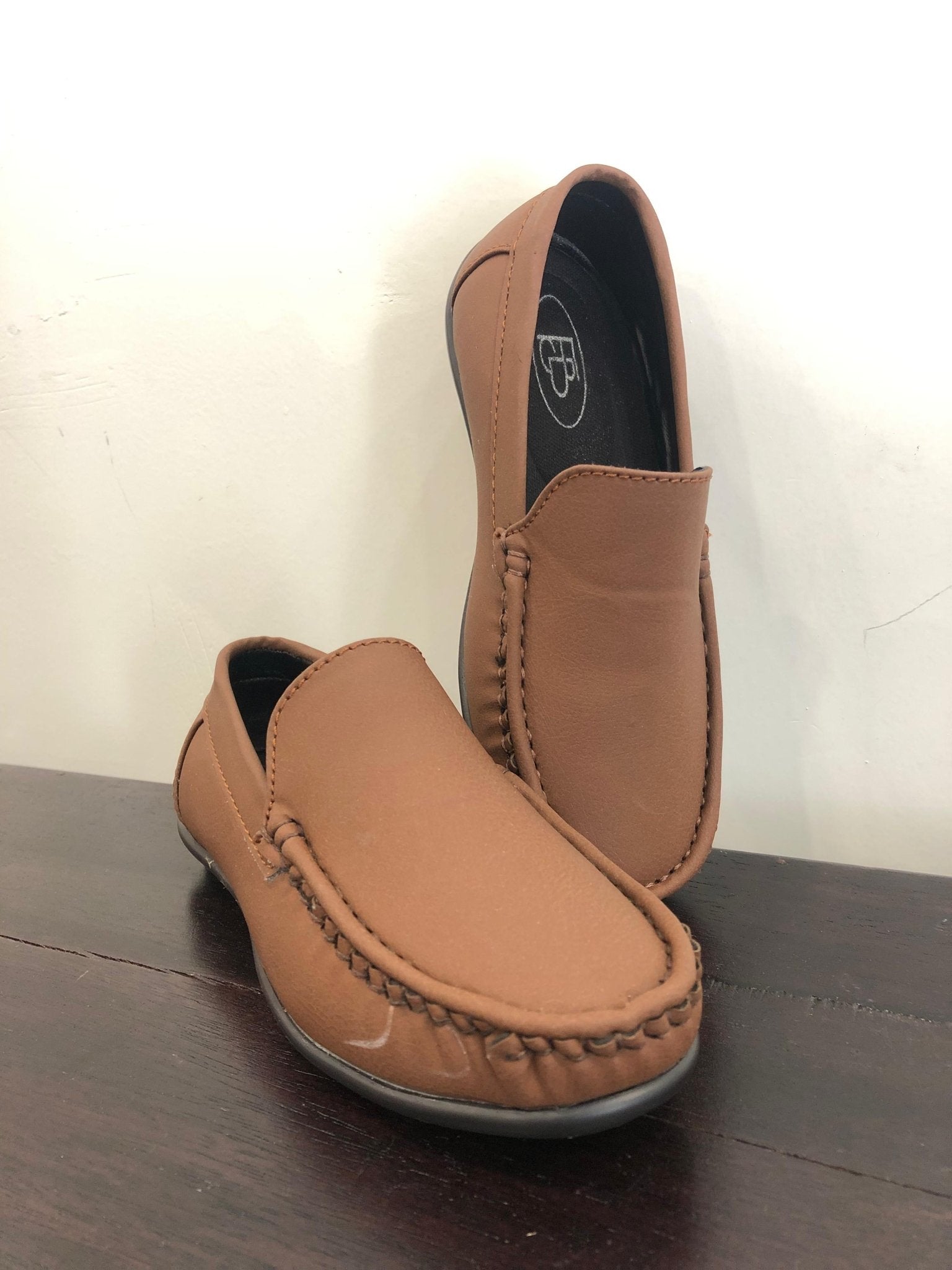 Leather Loafers - Brown Colour - Funny Bones Clothings