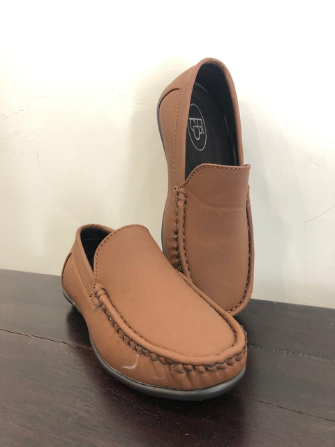 Leather Loafers - Brown Colour - Funny Bones Clothings
