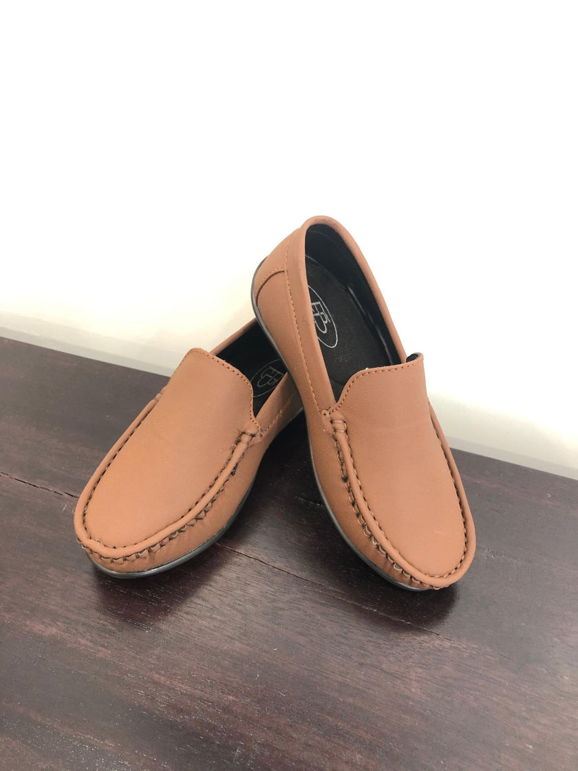 Leather Loafers - Brown Colour - Funny Bones Clothings