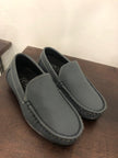 Leather Loafers - Grey Colour - Funny Bones Clothings