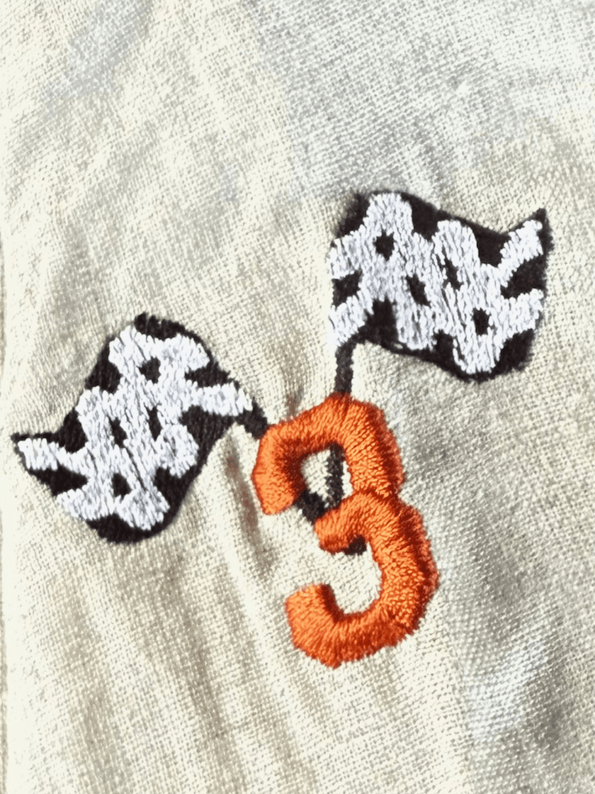 Lightning McQueen Themed Pure Linen Embriodered Shirt Only (Name Alphabet Customisable) - Funny Bones Clothings
