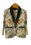 Lion Printed Pure Linen Blazer Set - Funny Bones Clothings