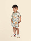 Lion Printed Pure Linen Premium Co-ords - Funny Bones Clothings