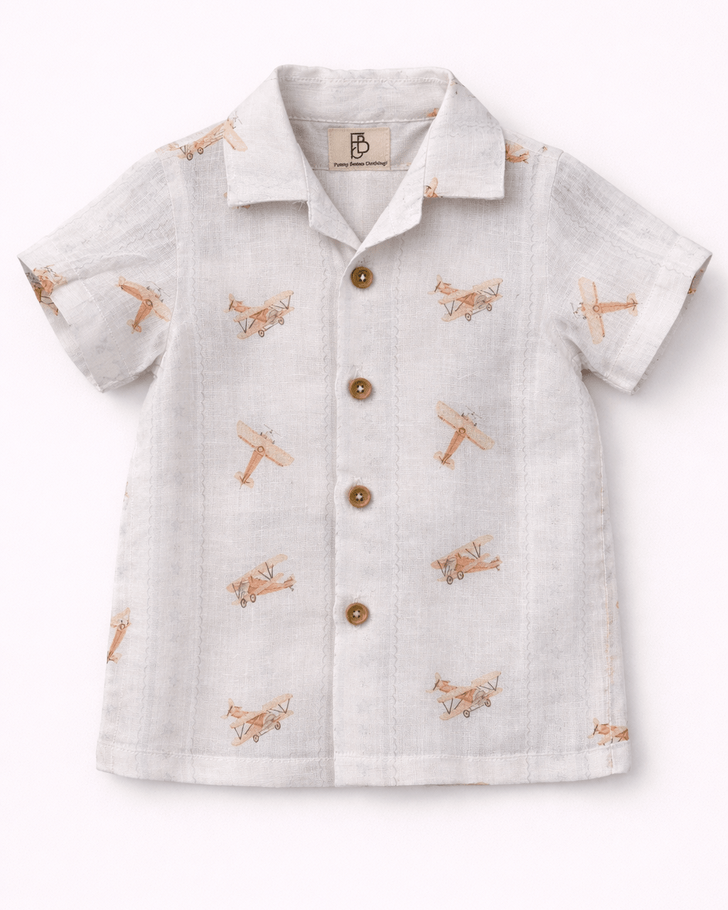Little Sky Glider Print Premium Linen Coord Set - Funny Bones Clothings