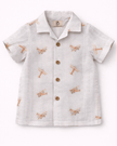 Little Sky Glider Print Premium Linen Coord Set - Funny Bones Clothings