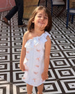Little Sky Glider Print Premium Linen Dress - Funny Bones Clothings