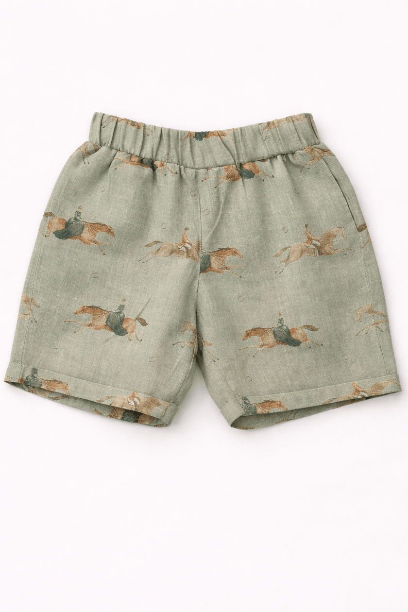 Mare & Stallion Print Premium Linen Coord Set - Funny Bones Clothings
