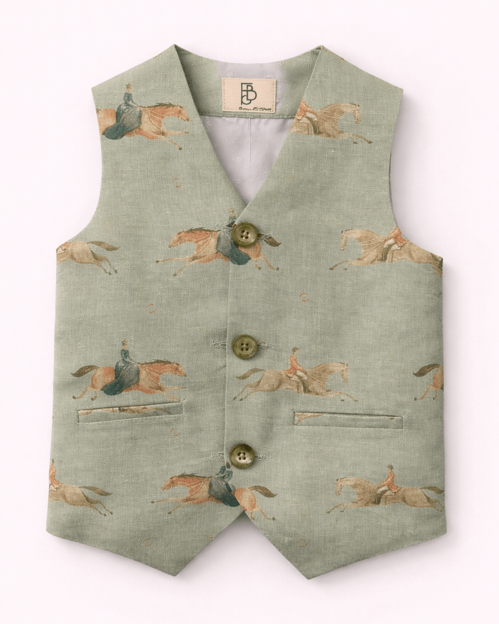 Mare & Stallion Print Premium Linen Coord Set - Funny Bones Clothings