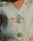 Mare & Stallion Print Premium Linen Coord Set - Funny Bones Clothings