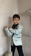 Mare & Stallion Print Premium Pure Linen Blazer Set - Funny Bones Clothings