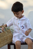 Melodic Stripes Pure Linen Coord - Funny Bones Clothings