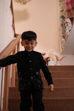 Midnight Prowl Themed Embriodered Bandgala Jodhpuri Blazer Set - Funny Bones Clothings