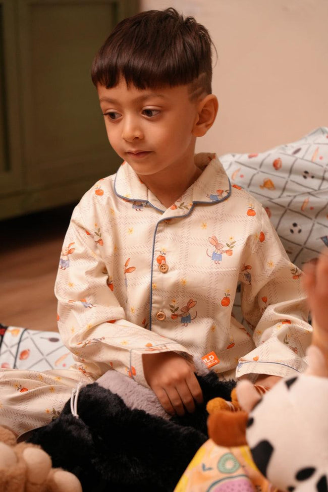 Mouse and The Pot Story Inspired Premium Italian Cotton Night Suit - Funny Bones Clothings