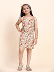 Mushroom Print Pure Linen Dress - Funny Bones Clothings