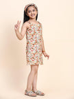 Mushroom Print Pure Linen Dress - Funny Bones Clothings