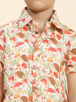 Mushrooms Printed Pure Linen Premium Co-ords - Funny Bones Clothings