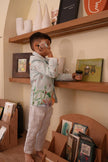 Nature Flights Pure Linen Blazer Set - Funny Bones Clothings