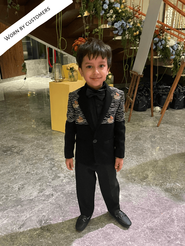 Ocean Voyage Blazer Set - Black - Funny Bones Clothings