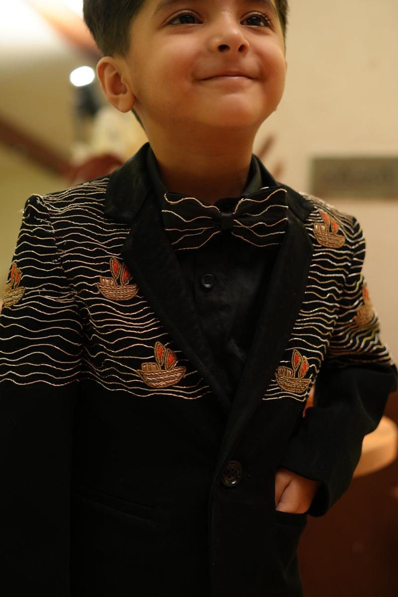 Ocean Voyage Blazer Set - Black - Funny Bones Clothings
