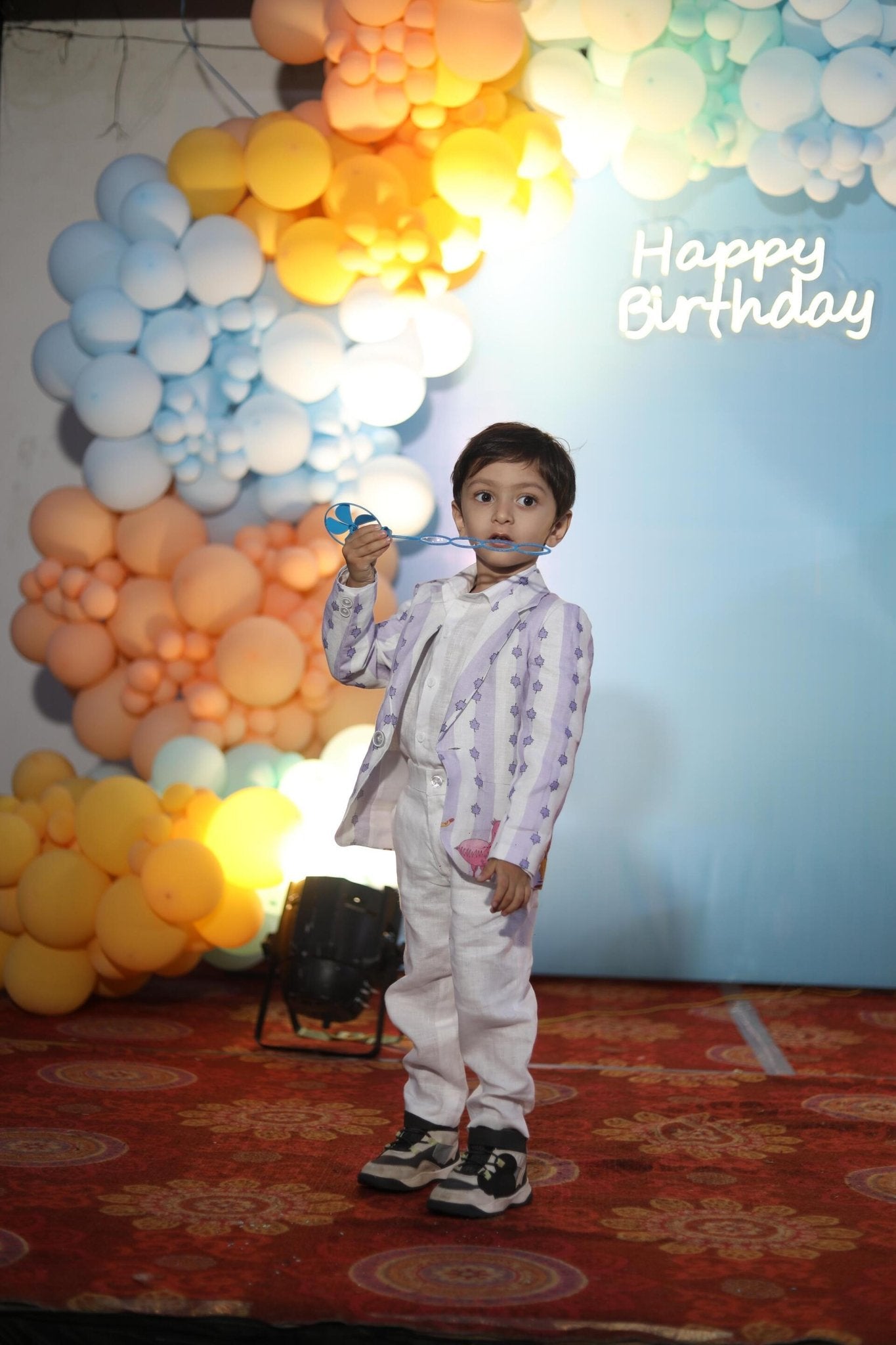 Party Animal Printed Pure Linen Blazer , Pure Linen Shirt and Pure Linen Pants Set - Funny Bones Clothings