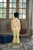 Pichwai Pure Satin Silk Koti Pure Pure Linen Kurta Pajama Set - Funny Bones Clothings