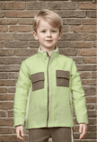Pocketed Style Green Brown Color Shirt Linen - Funny Bones Clothings