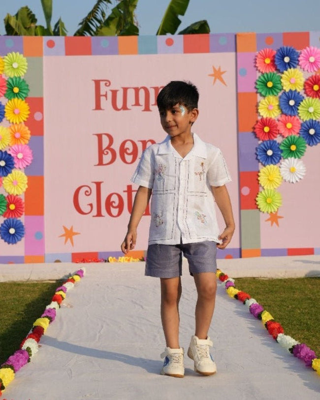 Pristine Play Premium Linen Coord Set - Funny Bones Clothings