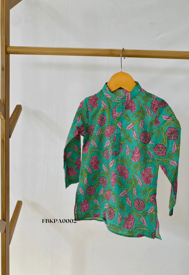 Pure Cotton Printed Kurta Pajama Set KPA002 - Funny Bones Clothings