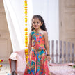 Rang Mahal Pure Silk Girls Top Skirt Set - Funny Bones Clothings