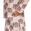 Royal Elephant print Vestiario's Blend Linen Kurta Pajama Set - Funny Bones Clothings
