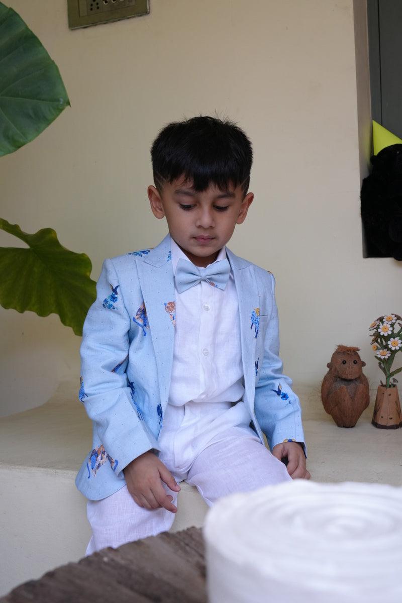 Royal Toika Pure Linen Blazer Set - Funny Bones Clothings