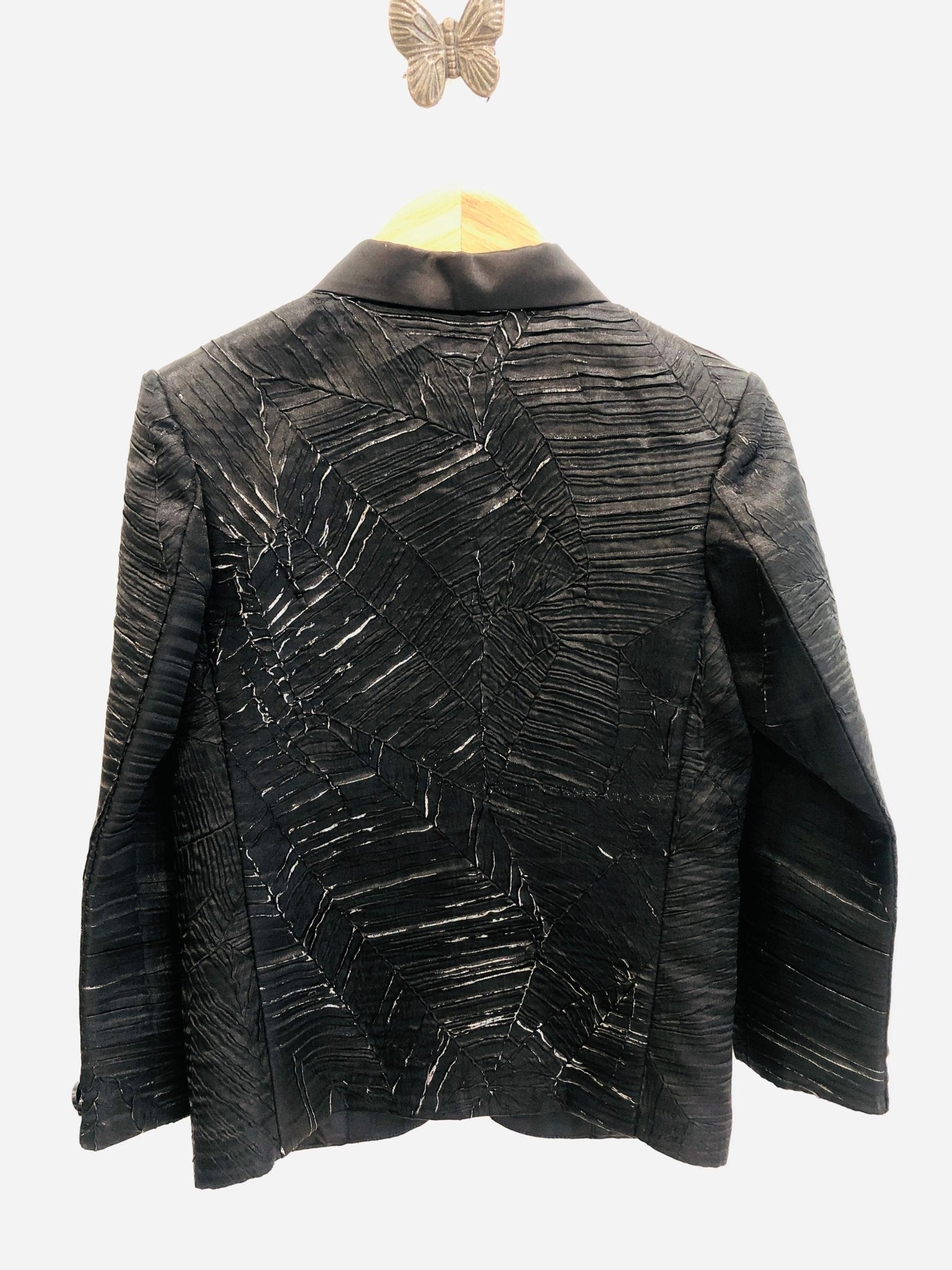Rusty Leaf Textured Blazer Set - Funny Bones Clothings