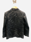 Rusty Leaf Textured Blazer Set - Funny Bones Clothings