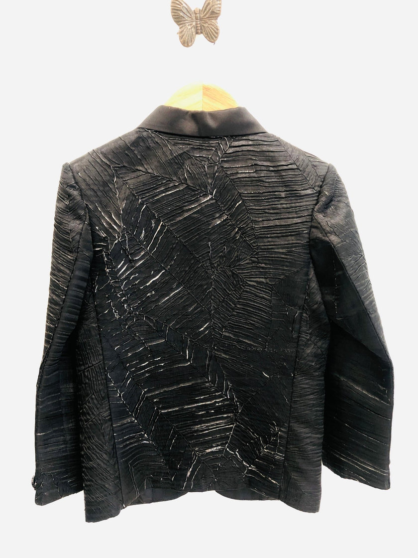 Rusty Leaf Textured Blazer Set - Funny Bones Clothings