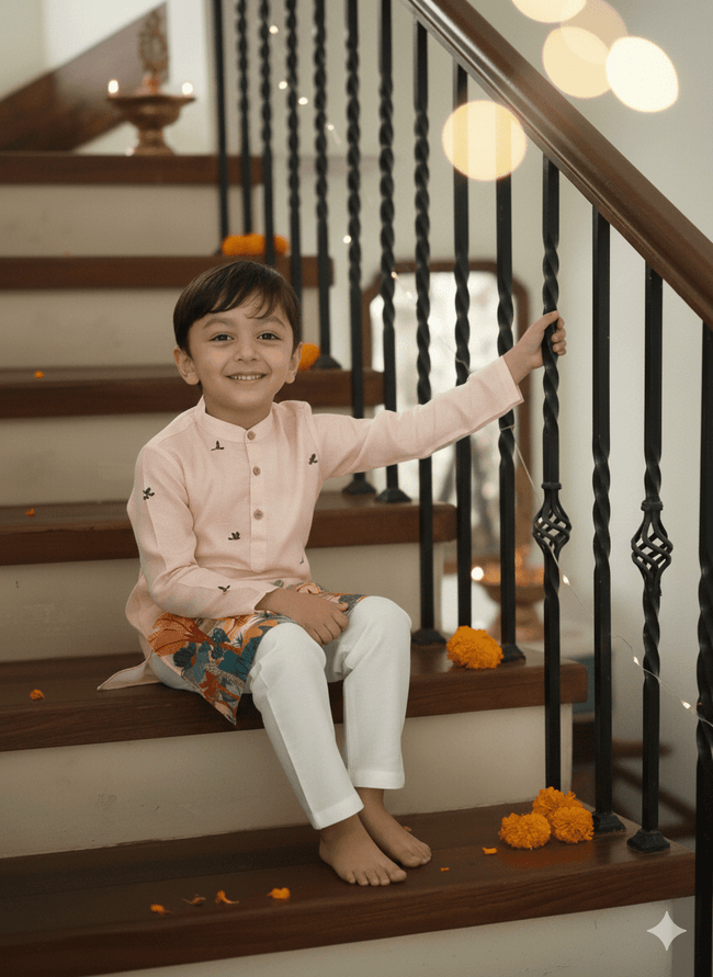 Savannah Themed Kurta Pajama Set - Funny Bones Clothings