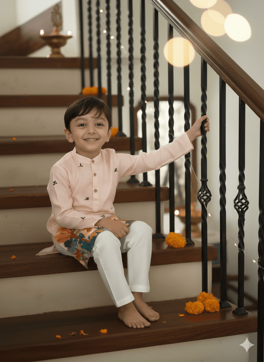 Savannah Themed Kurta Pajama Set - Funny Bones Clothings