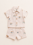 Soccer and Bowling Print Pure Bamboo Muslin Cotton Coord Set - Funny Bones Clothings