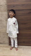 Spiderman Themed Pure Cotton Kurta Pajama Set - Funny Bones Clothings