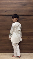 Spiderman Themed Pure Cotton Kurta Pajama Set - Funny Bones Clothings